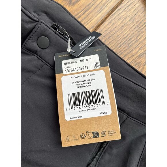 The North Face Women’s Size 8 Bridgeway Zip-Off Pants TNF Black NWT - Picture 2 of 6